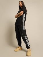 Adidas Original Loose Piping T-Shirt in Black - Image 4
