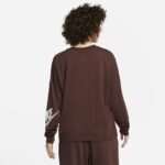 Logo Sportswear Long-Sleeve T-Shirt in Dark Brown