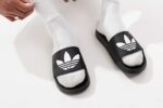 Adilette lite Sliders in Black - Image 2