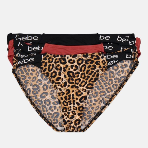 3 Pack Microfiber High Cut Panties
