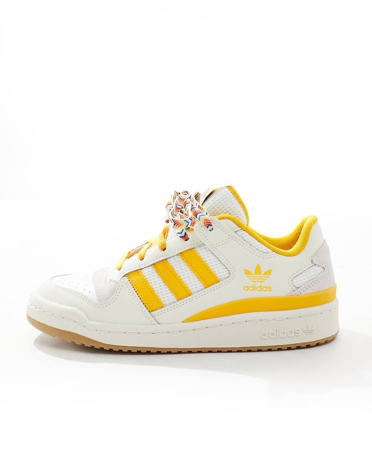 44 Forum Low trainers in white/yellow with gum - Image 1
