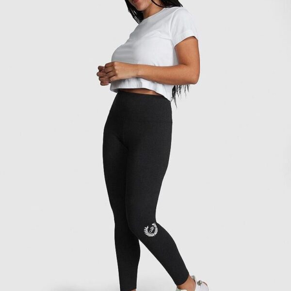 Cotton High Waist Long Leggings