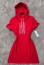 Logo Dress in Red