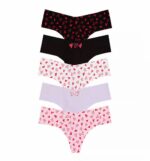 5-Pack No-Show Thong Panties