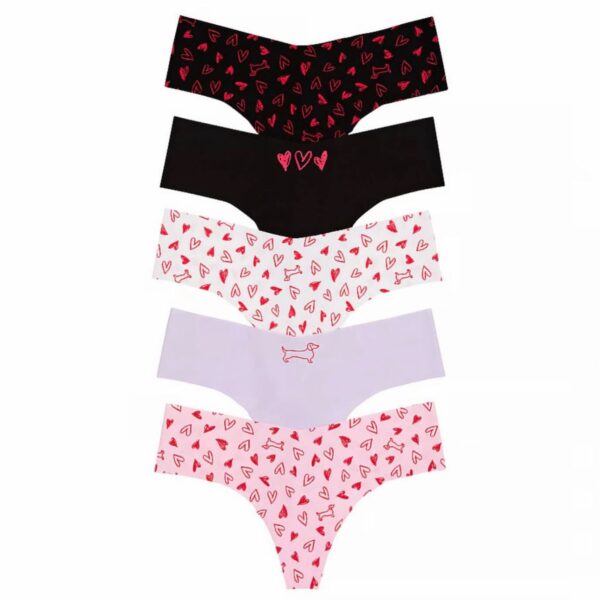5-Pack No-Show Thong Panties