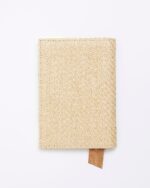 Beige Raffia Passport Cover - Image 3