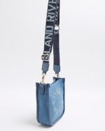 Blue Denim RI Cross Body Bag - Image 4