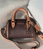 Brown Monogram Bowler Mini Cross Body Bag - Image 3