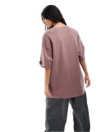 Essential swoosh t-shirt in purple - Image 3