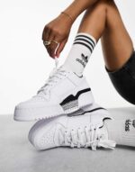 Forum Bold sneakers in white and black