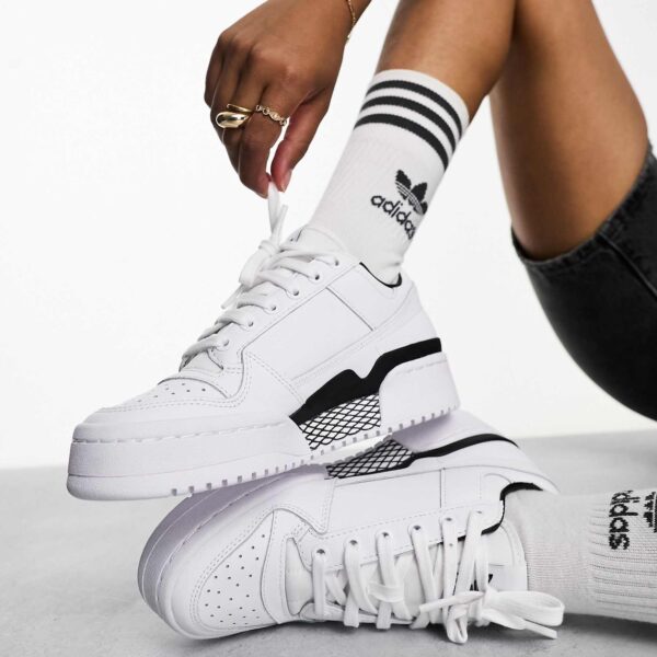 Forum Bold sneakers in white and black