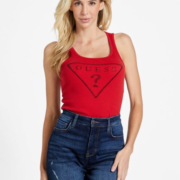 Guess Logo Rib Tank Top