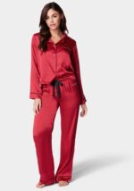 LUXURY TEXTURED CHARMEUSE PAJAMA SET