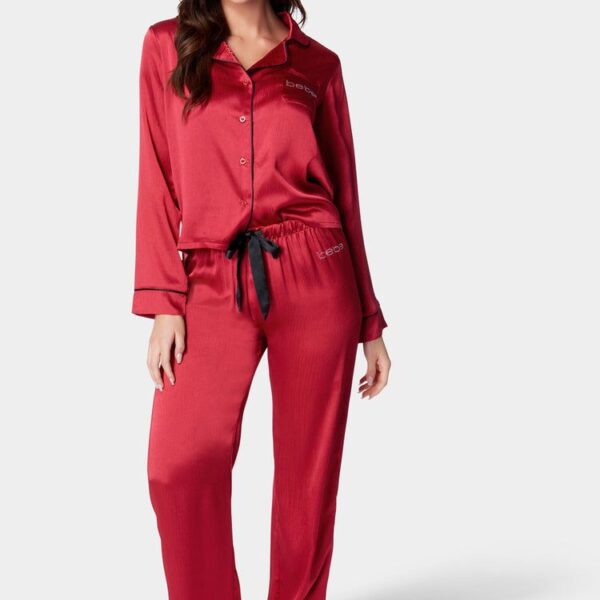 LUXURY TEXTURED CHARMEUSE PAJAMA SET