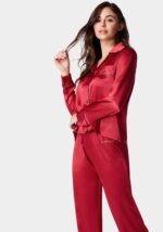 LUXURY TEXTURED CHARMEUSE PAJAMA SET - Image 2