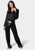 LUXURY TEXTURED CHARMEUSE PAJAMA SET