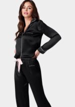 LUXURY TEXTURED CHARMEUSE PAJAMA SET - Image 4