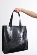 Large Croc Texture Icon Tote Bag - Image 2