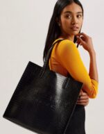 Large Croc Texture Icon Tote Bag - Image 6