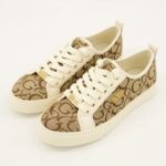 Light Brown Lynts2 Canvas Casual Patented Sneakers - Image 4