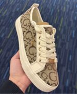 Light Brown Lynts2 Canvas Casual Patented Sneakers