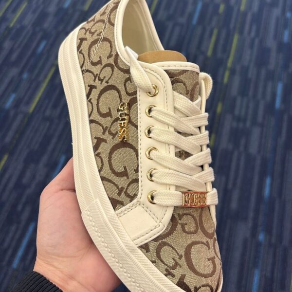 Light Brown Lynts2 Canvas Casual Patented Sneakers