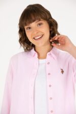 Linen Look Long Sleeve Basic Shirt - Image 3