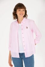 Linen Look Long Sleeve Basic Shirt