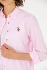 Linen Look Long Sleeve Basic Shirt - Image 5