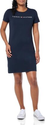 Logo Dress in Navy - Image 2