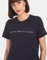 Logo Dress in Navy - Image 4