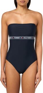 Logo Full Coverage One-Piece Swimsuit