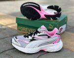 Logo trainers in Silver and Pink