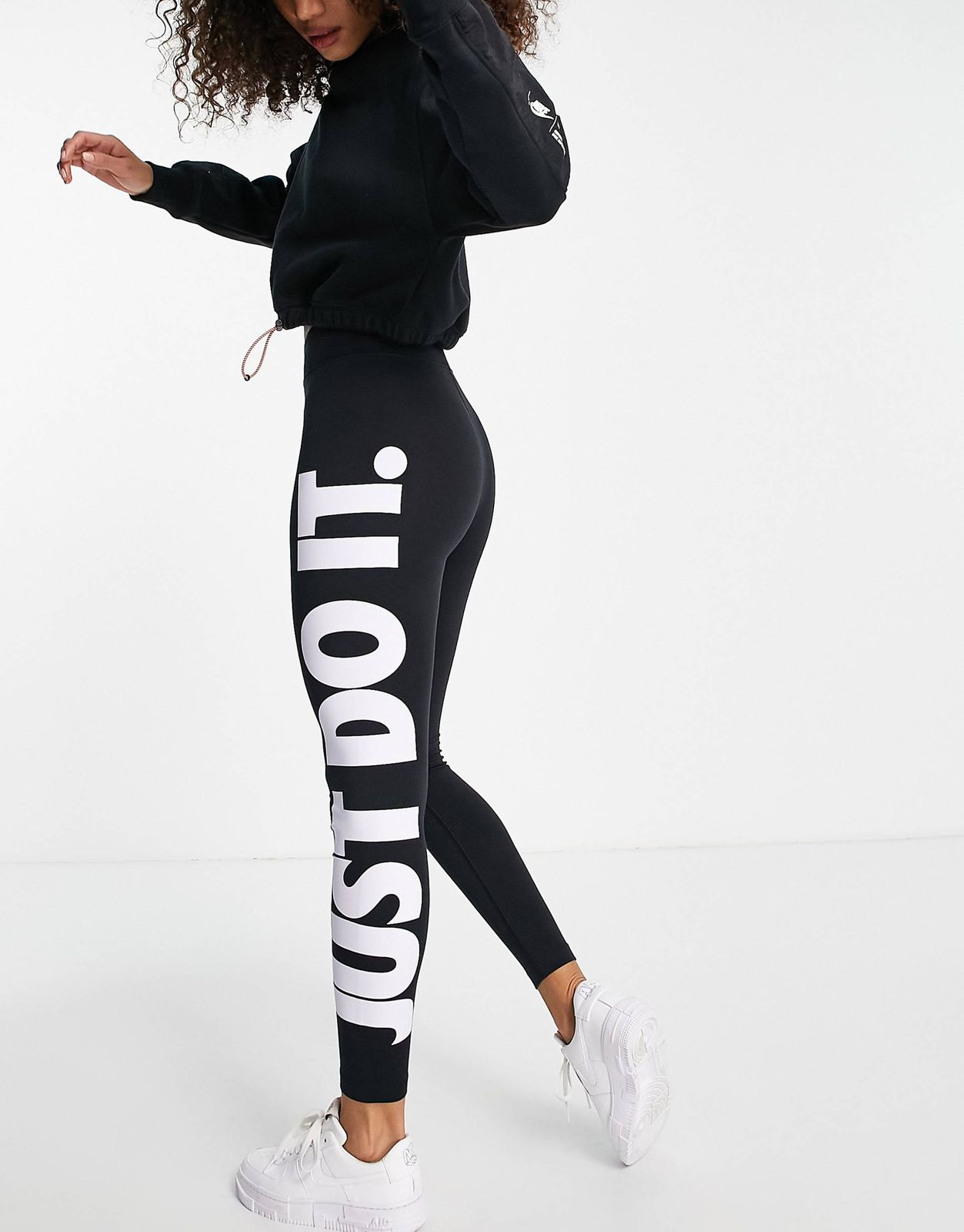 Nike just do it leggings in black - 1 Nike just do it leggings in black - Image 1