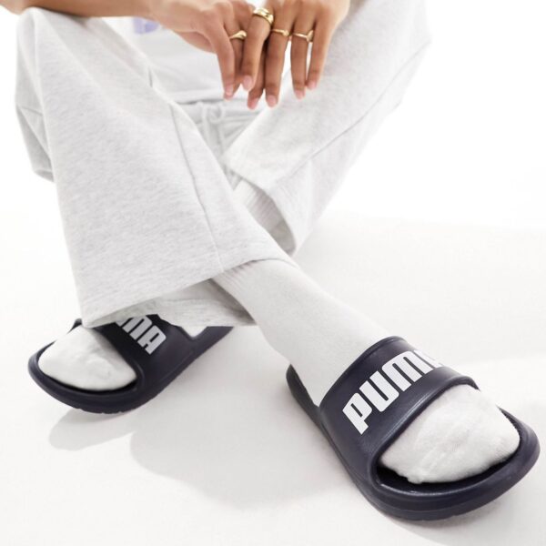 Puma lite Sliders in Navy
