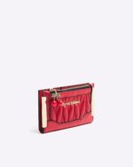 Red Faux Leather Scrunch Mini Wallet - Image 2