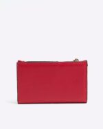 Red Faux Leather Scrunch Mini Wallet - Image 3