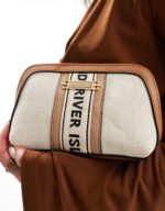 River island small cross body bag in beige - Image 5