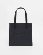 Ted Baker seacon crosshatch small icon bag in black - Image 5