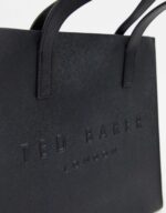 Ted Baker seacon crosshatch small icon bag in black - Image 4
