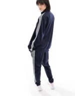 Training three stripe tracksuit in navy - Image 3
