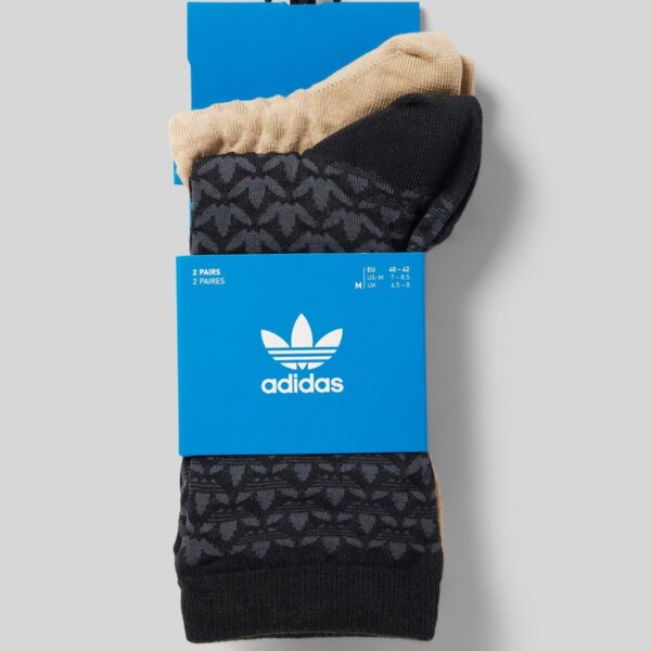 Unisex Socks with elastic ribbed cuffs in a 2-pack