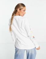graphic long sleeve t-shirt in white - Image 2
