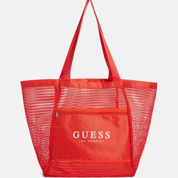logo Mesh Tote Bag