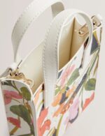 Floral Faux Leather Mini Icon Tote Bag - Image 5