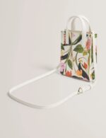 Floral Faux Leather Mini Icon Tote Bag - Image 4