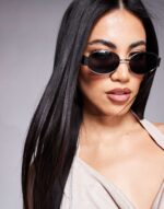 Aldo Slim Round Metal Sunglasses