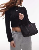 Logo Small Nylon Tote Bag - Image 3