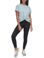Metallic Bubble Logo Knot Front T-Shirt - Image 2