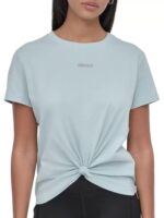Metallic Bubble Logo Knot Front T-Shirt